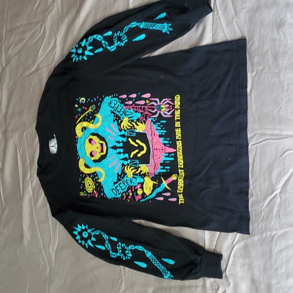 Wizard of Barge black long sleeves Tshirt size S
